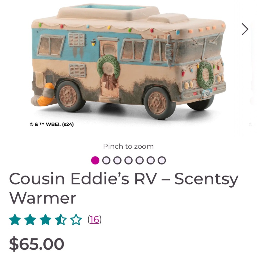 Cousin Eddies RV scentsy  warmer brand new in the box